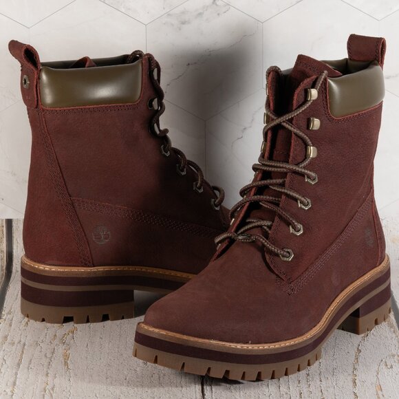 Timberland Courmayeur Valley 6" Boot Color Burgundy Size 11 B (M) - Picture 6 of 16